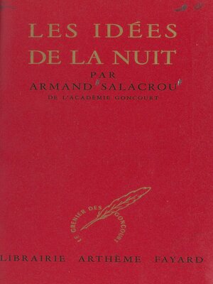 cover image of Les idées de la nuit